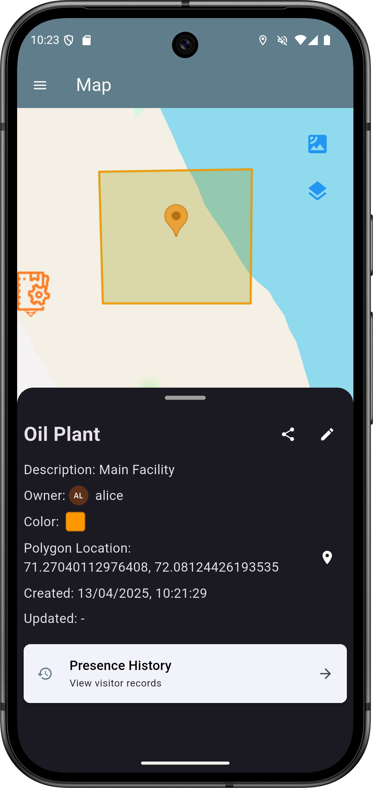 Digital Specialist geo areas with visitor log