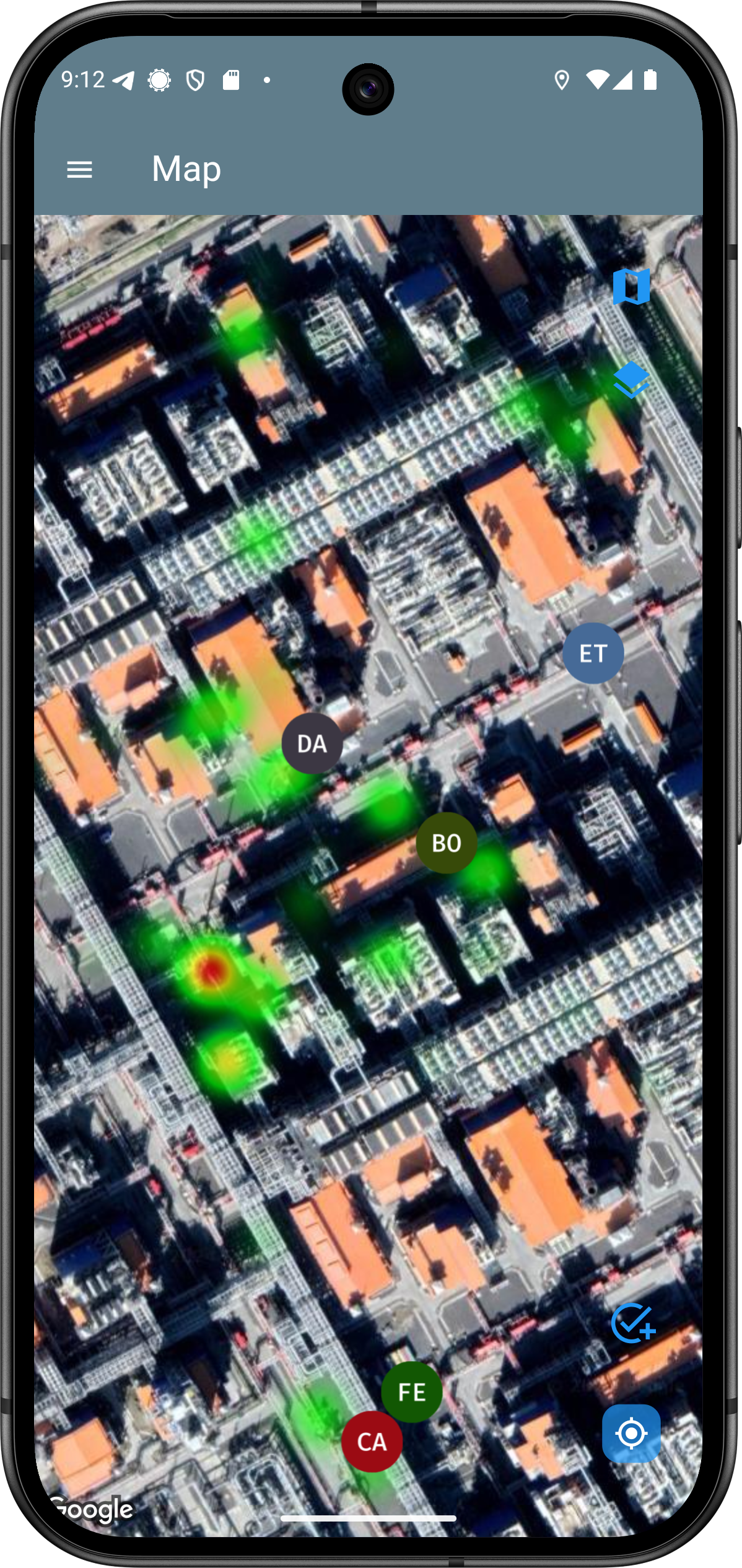 Digital Specialist teammate location heatmap